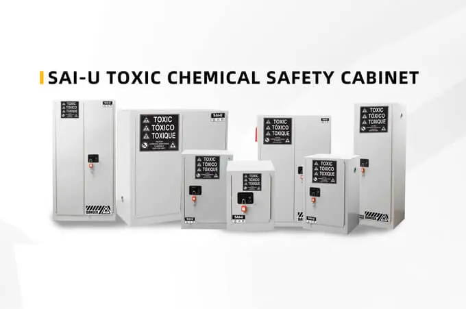 Где обычно используются токсичные шкафы для хранения?